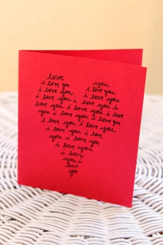 Hvordan designe det beste valentinkortet 14. februar fra ord jeg elsker deg