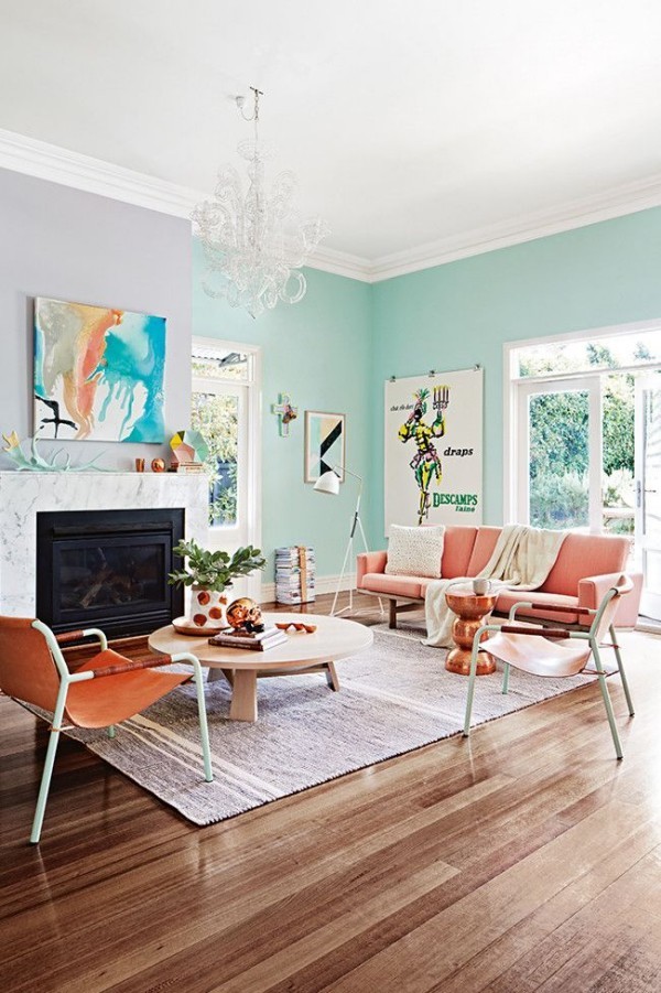 Hvordan velge riktig pastellveggfarge for ditt lyse blågrønne stuehjem