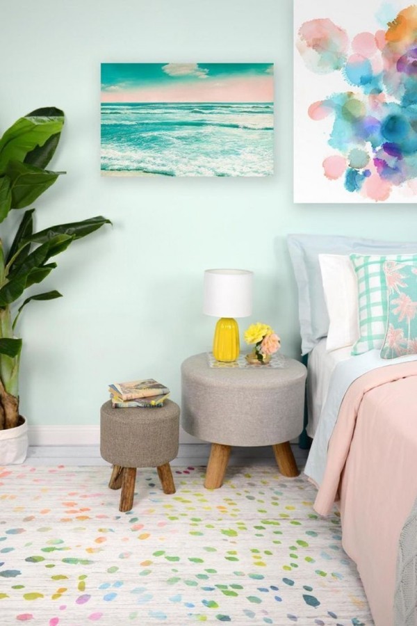 Hvordan velge riktig pastellveggfarge for dine grønne vegger i hjemmet for avslapning i soverommet