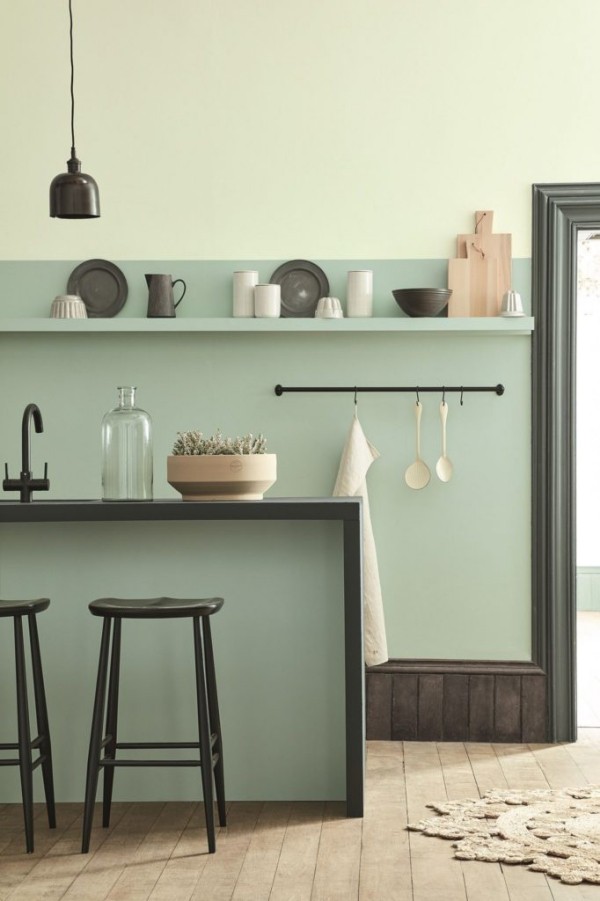 Hvordan velge riktig pastellveggfarge for hjemmet ditt grønne pasteller på kjøkkenet
