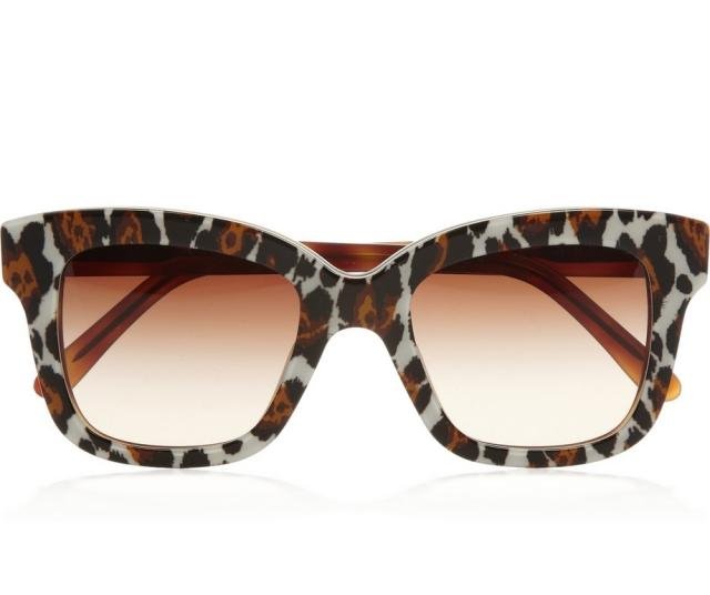 Dámské sluneční brýle s extravagantním leopardím potiskem