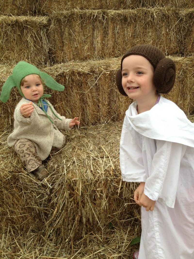 Kostým Hvězdné války Leia a Yoda