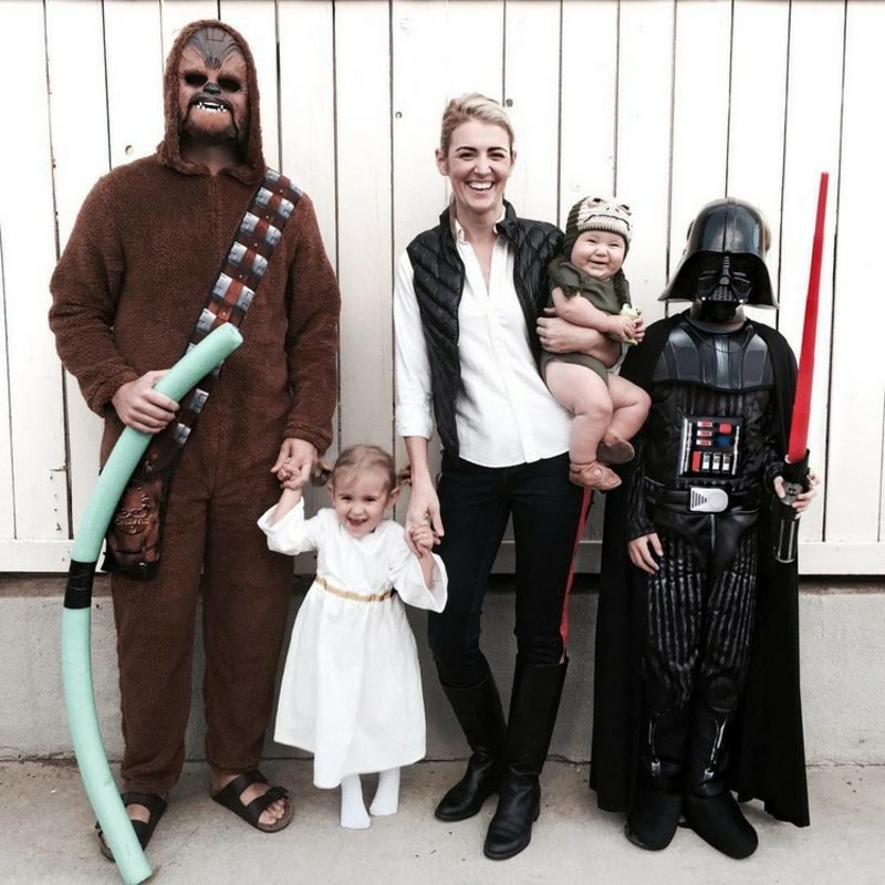 Rodina kostýmů Star Wars Darth Vader Chewbacca