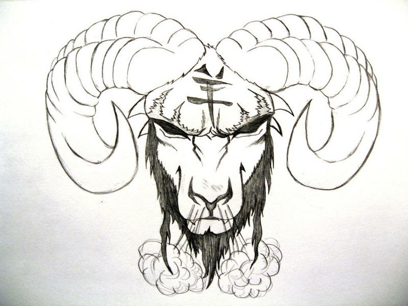 Zodiac-Tattoo-Black-Zodiac-Aries-Tattoo-Design
