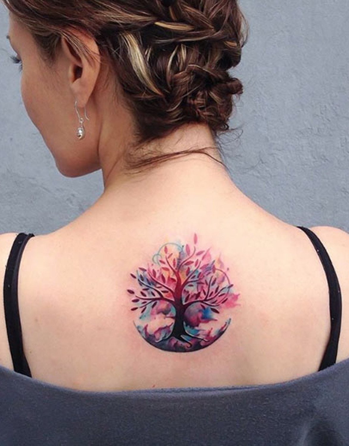 Nápady na tetování - tetování vodovými barvami pro ženy