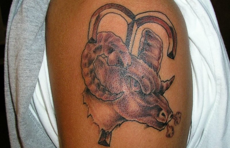 tattoo zodiac aries overarm