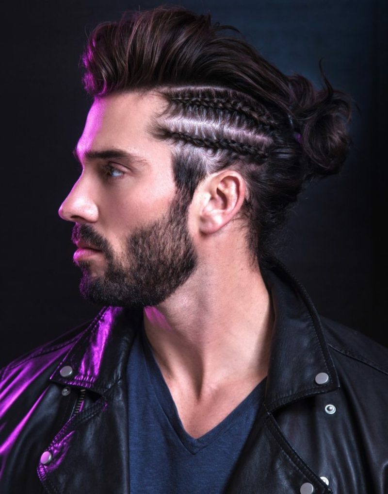 Flettet frisyre originalt utseende menns frisyrer for 2015