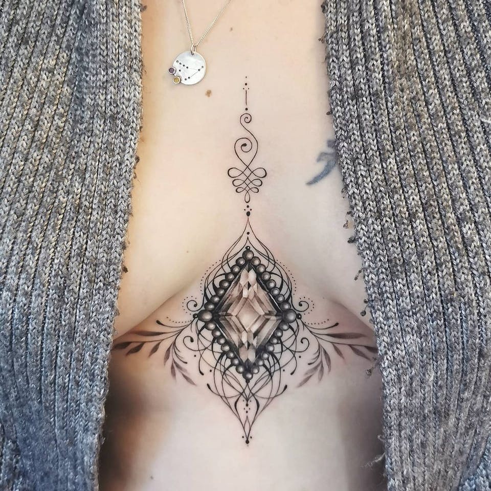 Unalome Tattoo 3D nydelig utseende