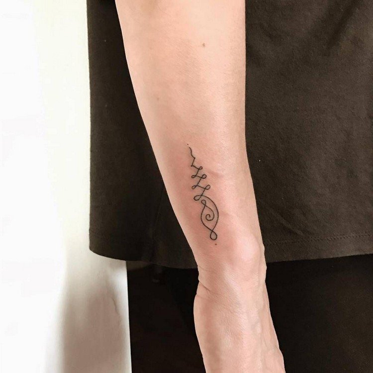 Tattoo mann håndleddet