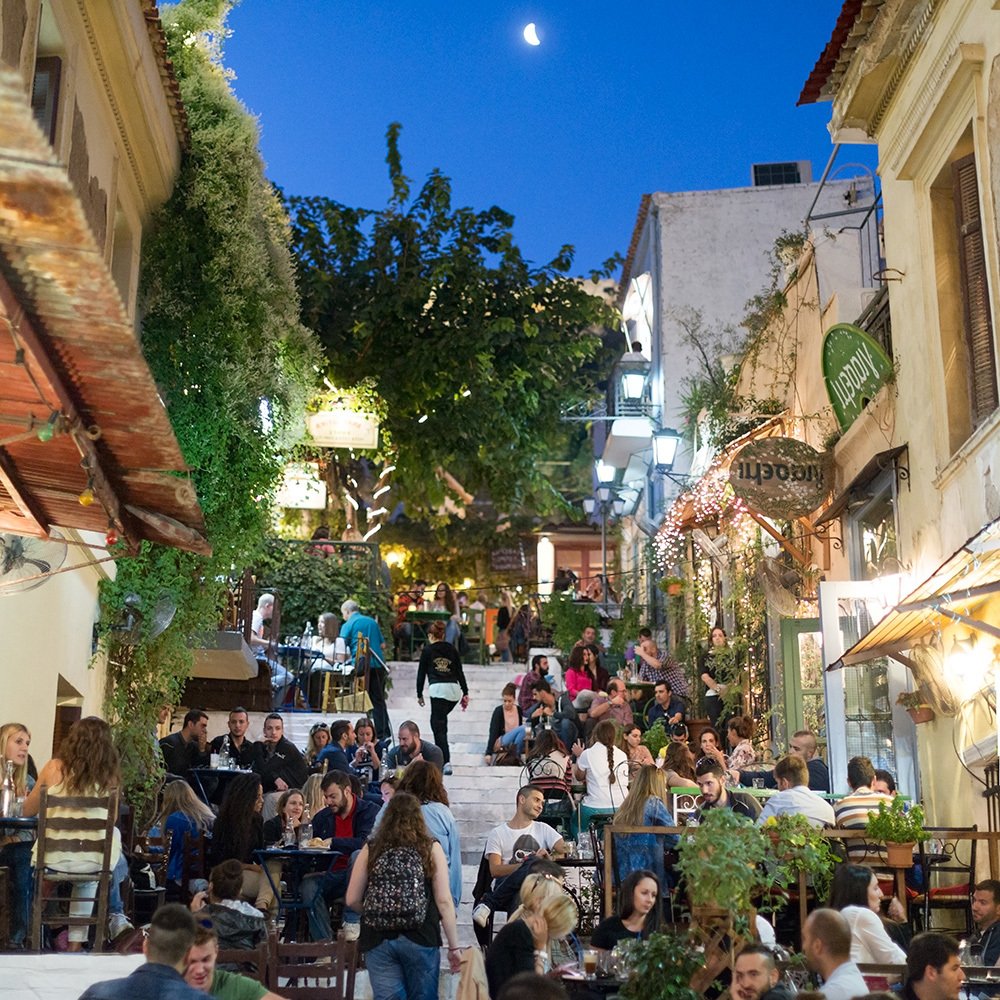 Billige feriedestinasjoner 2019: Nabolag i Athen