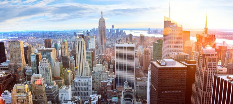 USA okružní cesta po newyorských mrakodrapech