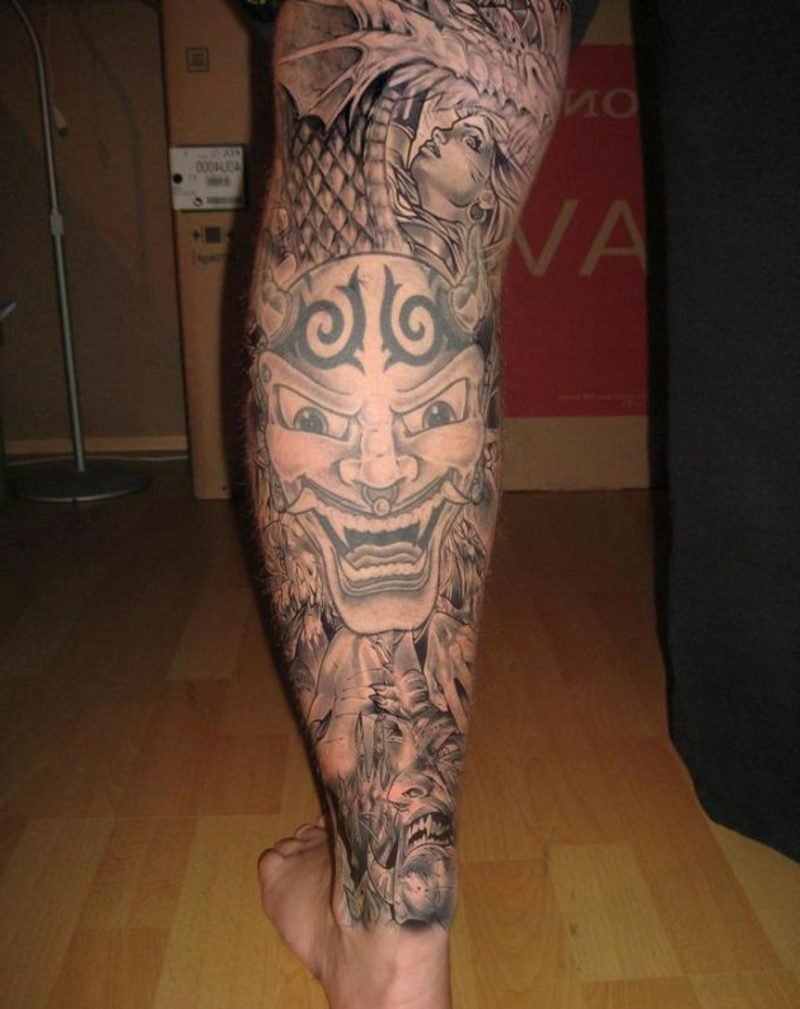 kalv tatovering japansk