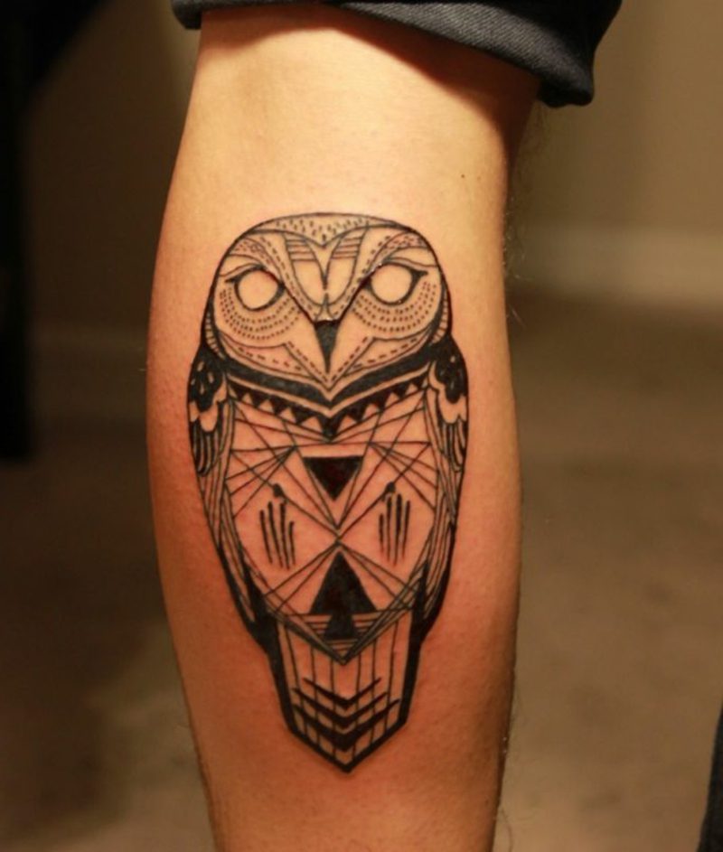 tele tetování sova