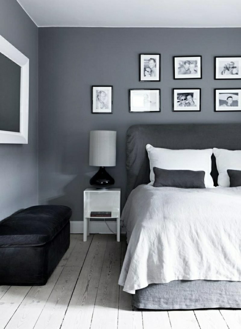 Obývací stěna barva šedá moderní obrázky