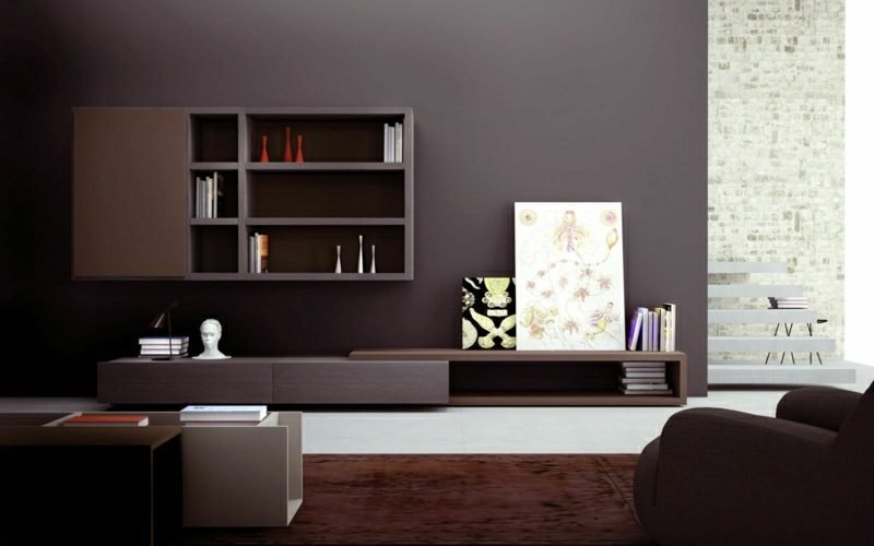 Odstíny šedé v moderních nápadech obývacího pokoje