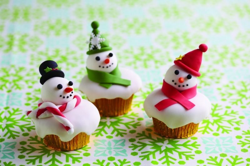 Recepty a nápady na vánoční cupcakes