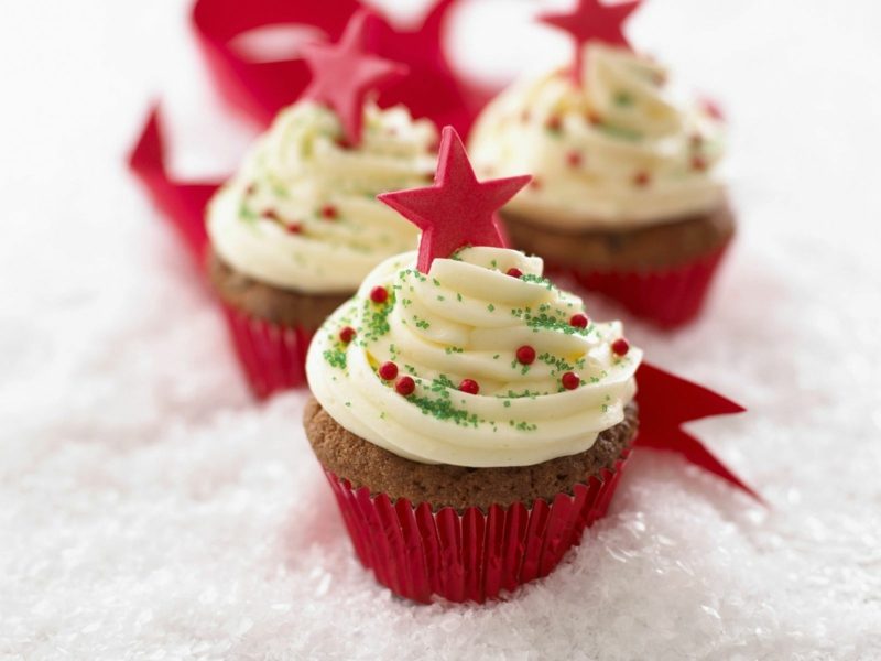 skvělé vánoční cupcakes na vánoční cupcakes