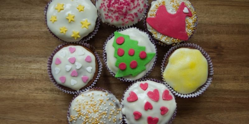 skvělé vánoční muffiny cupcakes