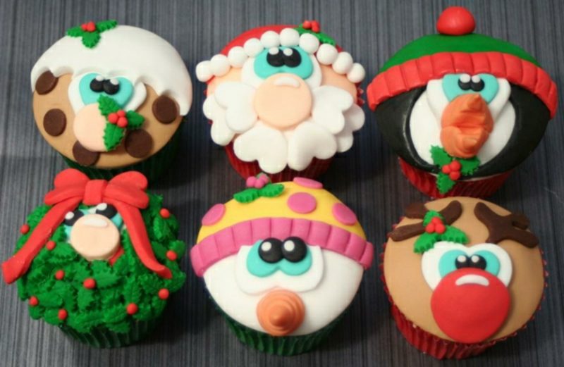 cool vánoční skvělé nápady na vánoční cupcakes ozdobte cupcakes na Vánoce