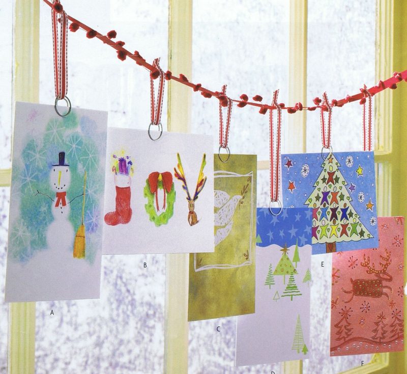 Vyrobte si vánoční přání sami pro děti malováním