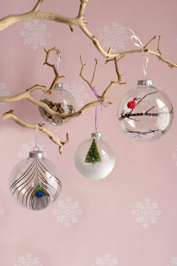μπάλες χριστουγεννιάτικες μπάλες κάνουν πρωτότυπες χριστουγεννιάτικες διακοσμήσεις διακοσμούν γυάλινες μπάλες