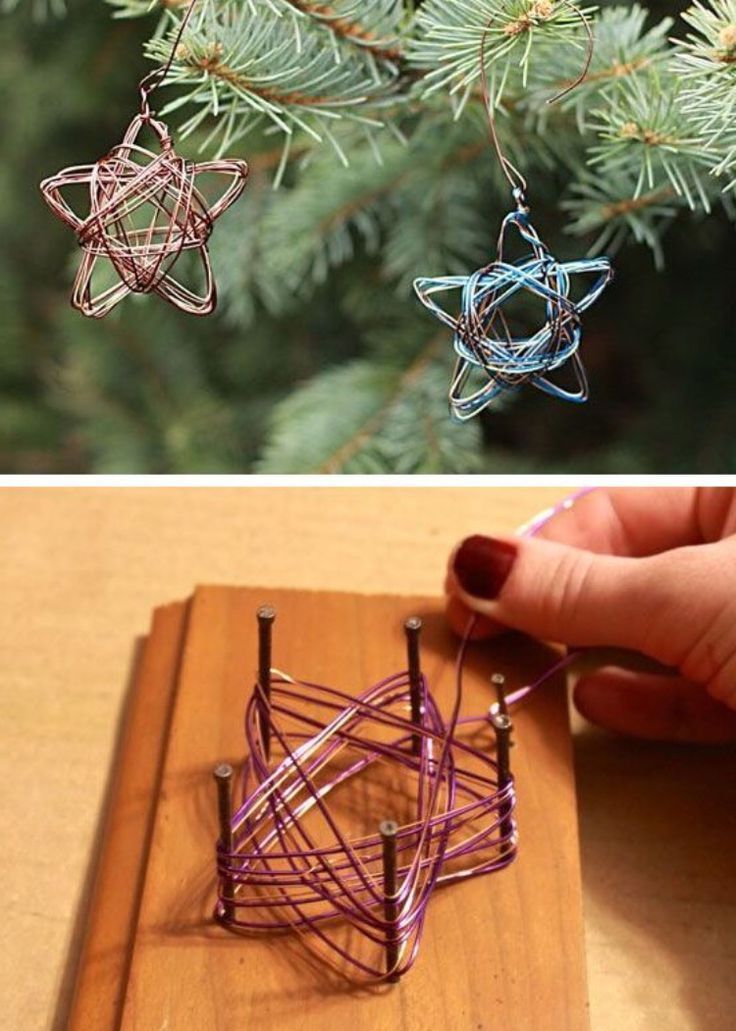 Å lage julestjerner av wire - instruksjoner