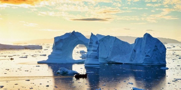 παγκόσμιο ταξίδι τοπίο της Γροιλανδίας