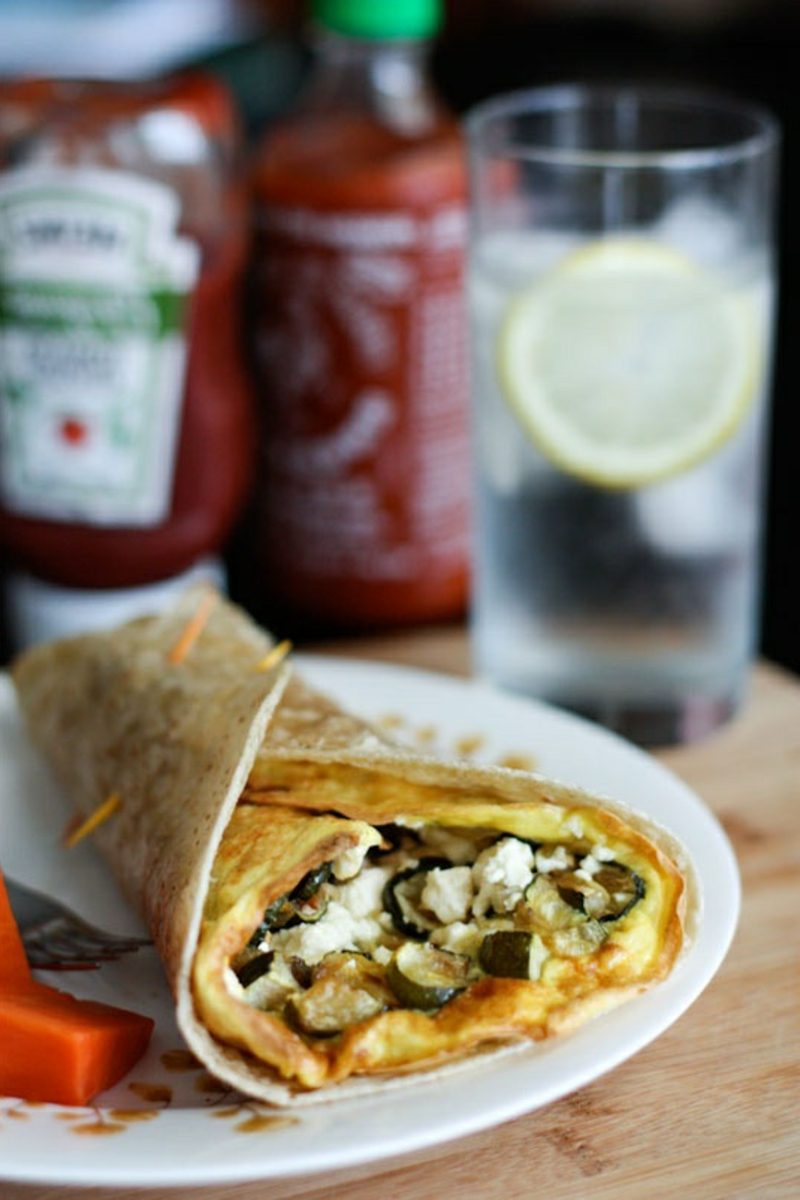 egg cheddar wrap