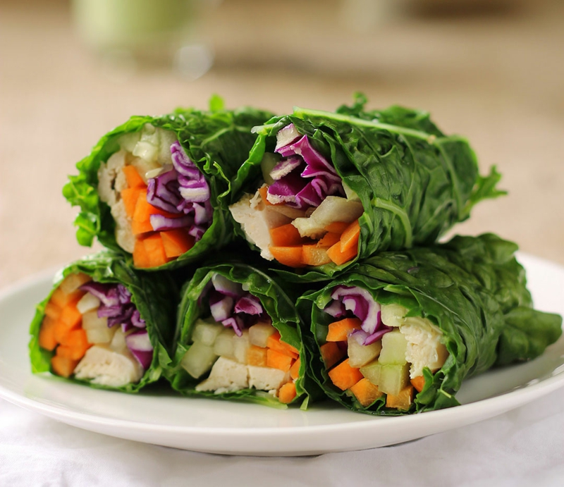 wraps-gjør-det-selv-sunn-collard-green-wraps-kylling