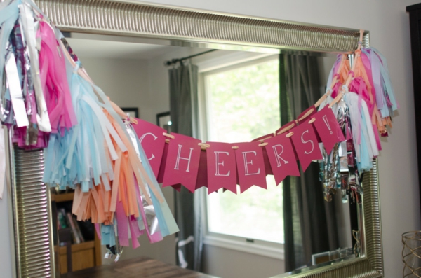 tinker garland diy dekorasjon garland servietter