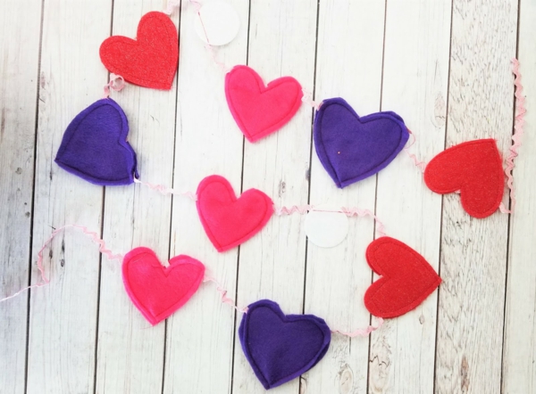 tinker krans valentinsdag dekorasjon hjerte krans
