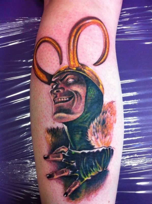 Viking tatovering Loki