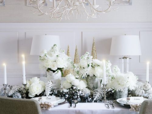 עיצוב שולחן חורף לחתונה בחורף